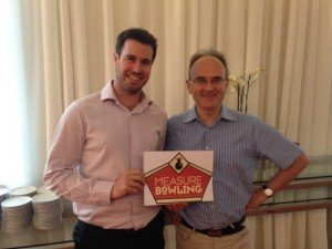Peter and Nicolas- chief organisers of MeasureBowling