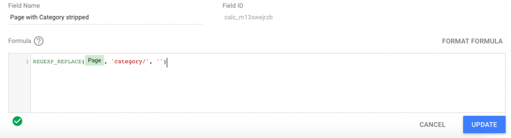 Google Data Studio - Stripping Partial Text from a String