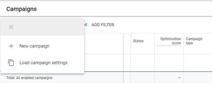 New Google Ads Campaign