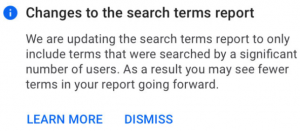 Google Ads Search Terms Report